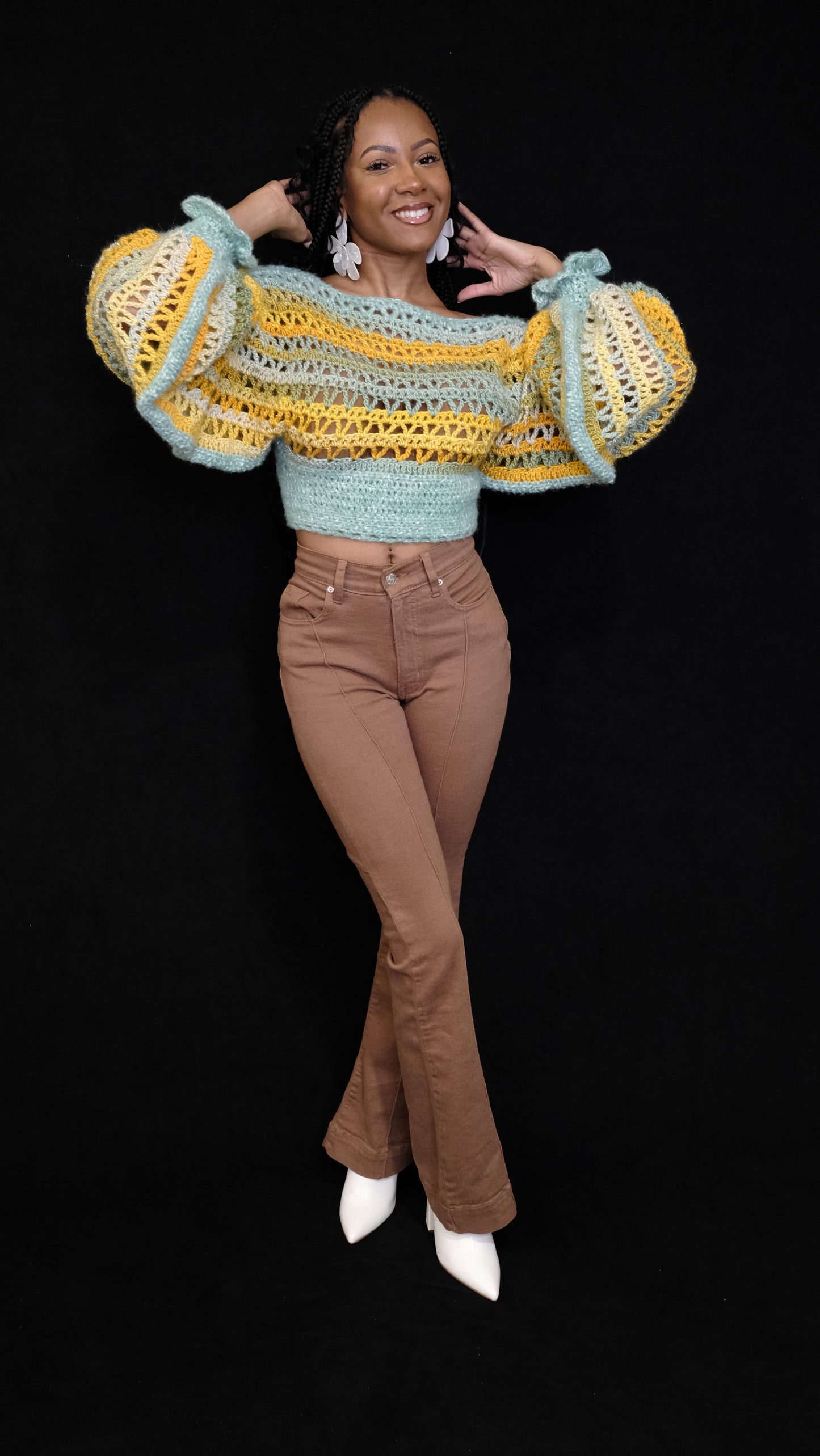 JADEITE Crop Top Sweater